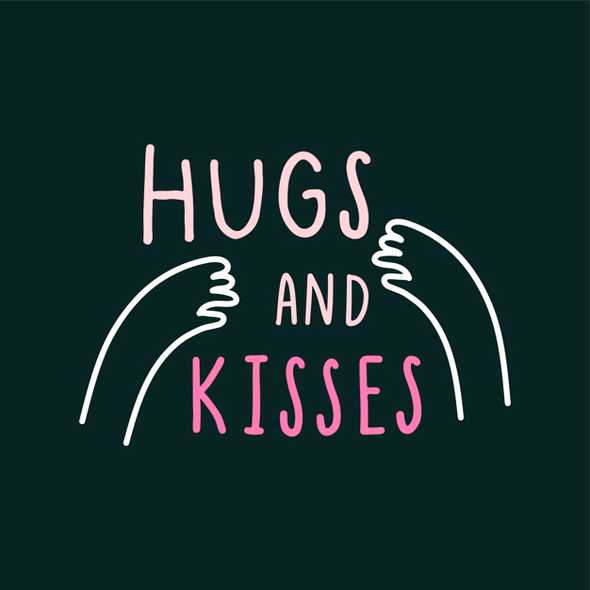 hugs and kisses - image courtesy of freepik.com