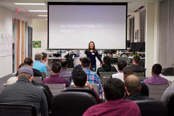 First meeting of ReactJS Dallas at Call-Em-All in Frisco, TX in March 2016