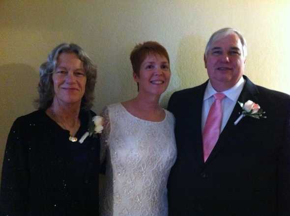 Rick, Teri, and Denise at the Stephens/Odom wedding in February 2012